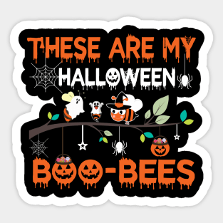 These are my Halloween Boo Bees Sticker